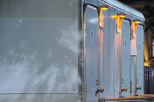 Portable restroom trailers